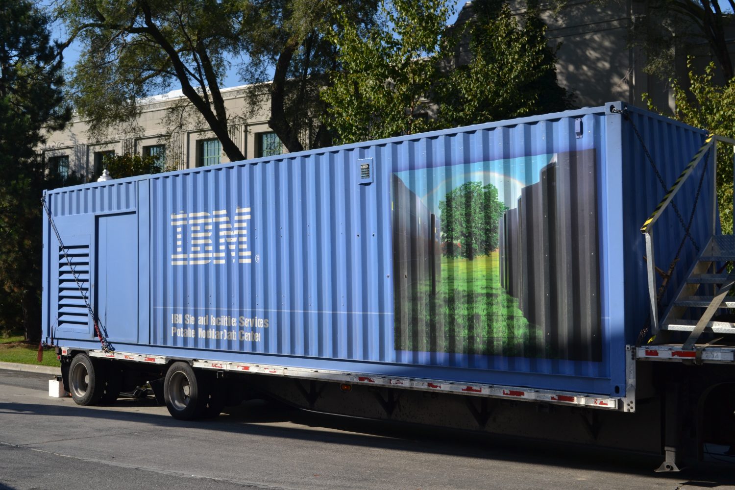 Containerized modular data center built inside a shipping container